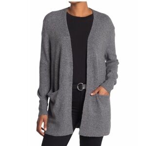 Madewell grey Open front patch pocket cardigan XXS